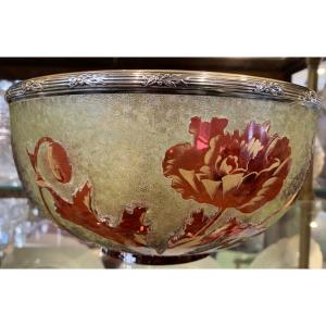 Large Bowl, Art Nouveau Crystal 