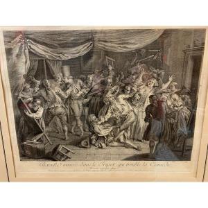 2 Engravings From The Scarron Le Roman Comique Circa 1730