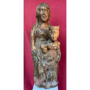 Saint Anne Trinitarian, XVth Century Sculpture