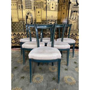 Suite Of 6 Louis XVI Style Chairs By "maurice Hirch"