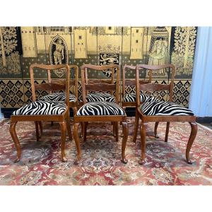 Suite Of 6 English Chippendale Chairs