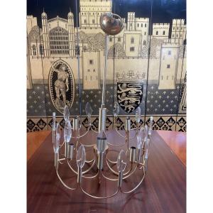 Gaetano Sciolari 6-light Brass Chandelier
