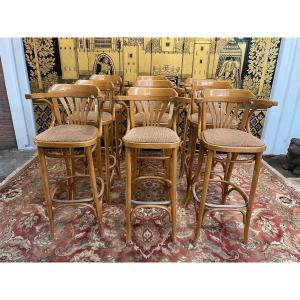 Suite De 9 Tabourets De Bar 