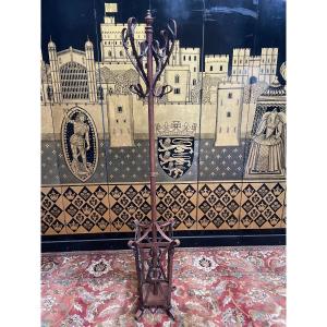 Coat Rack - Imitation Leather Iron Cloakroom