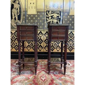 Pair Of Louis XVI Style Bedside Tables