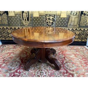Oval Dining Table Napoleon III Period In Knot