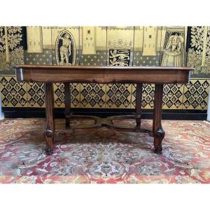 Louis XVI Style Walnut Dining Table