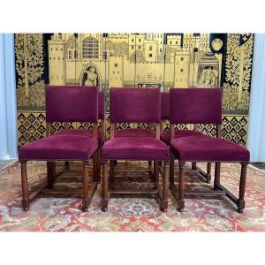 Set Of 6 Renaissance Style Chairs - Haute époque