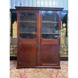 Library - English Mahogany Display Cabinet