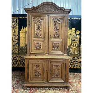 Two-body Buffet In Carved Renaissance Oak