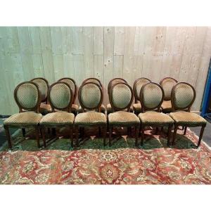 Set Of 12 Louis XVI Style Chairs 