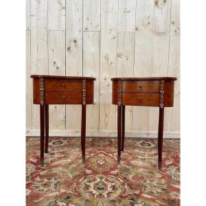 Pair Of Louis XV Style Bedside Tables - Transition