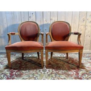 Pair Of Louis XVI Armchairs