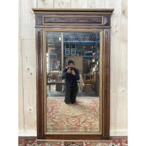 Napoleon III Walnut And Gilded Mirror