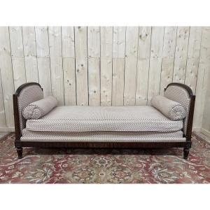 Louis XVI Style Sofa - Bench With Floral Fabric