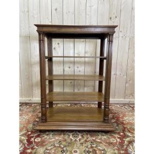 Napoleon III Walnut Shelf With Columns 