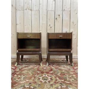 Pair Of Art Deco Style Bedside Tables
