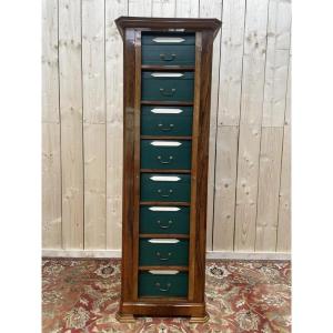 Restored Louis Philippe Period Walnut Cartonnier