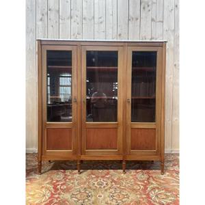 Library - Louis XVI Style Display Cabinet With 3 Doors 
