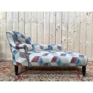 Napoleon III Modern Fabric Daybed 