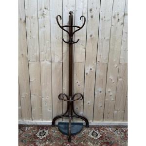 Coat Rack - Thonet Parrot In Curved Wood