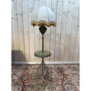 Napoleon III Style Bronze And Onyx Floor Lamp