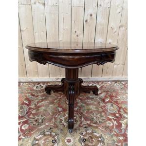 Napoleon III Tripod Pedestal Table In Rosewood 