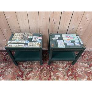 Pair Of Bedside Tables Or Sofa Ends 1970