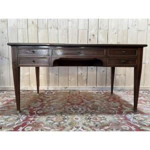 Louis XVI Style Bureau Plat - Directoire In Mahogany 