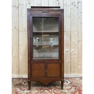 Transition Style Marquetry Display Case 