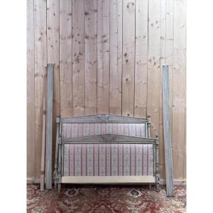 Louis XVI Style Upholstered And Reupholstered Bed 