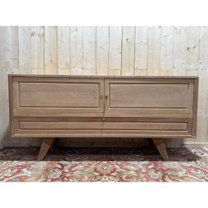 Solid Oak Sideboard With Splayed Legs, 1950