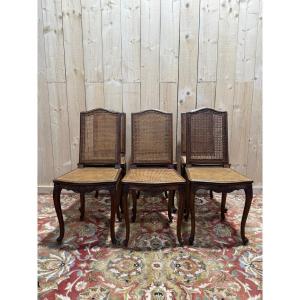 Set Of 6 Louis XV Style Cane Chairs