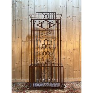 Cloakroom - Art Deco Wrought Iron Coat Rack