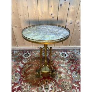 Empire Tripod Pedestal Table In Bronze