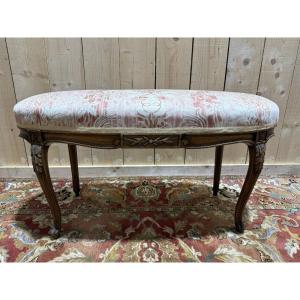Louis XV Style Oval Piano Bench