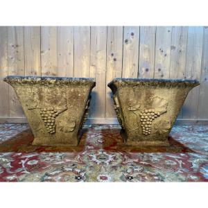 Pair Of Stone Planters