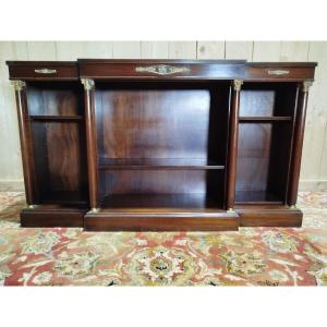 Bibus - Low Empire-style Mahogany Shelf/bookcase