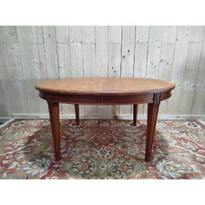 Oval Art Nouveau Style Dining Table