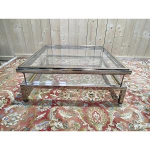 Glass Coffee Table By Willy Rizzo