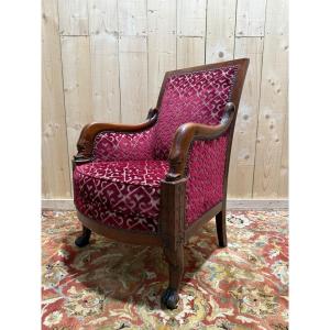 Empire Period Mahogany Armchair/bergère