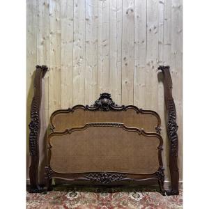 Louis XV Style Cane Bed, 160 Cm