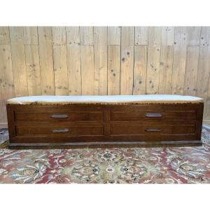 Oak Shop Bench/chest