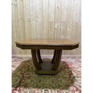 Art Deco Period Dining Table In Solid Oak