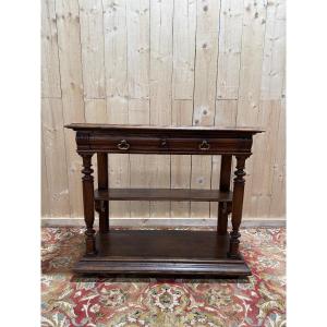 Sideboard - Walnut Console Table, Napoleon III Period