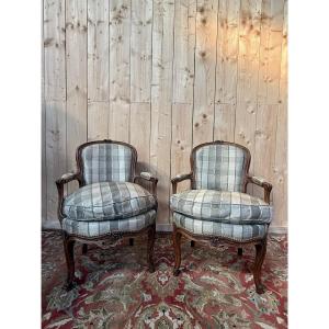 Pair Of Louis XV Style Cabriolet Armchairs 