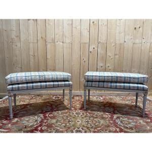 Pair Of Louis XVI Style Benches 
