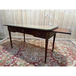 Louis XVI Style Mahogany Flat Desk 