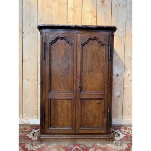 Louis XIV Style Small Cabinet In Solid Oak
