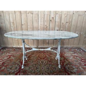 Art Nouveau Marble Bistro Table